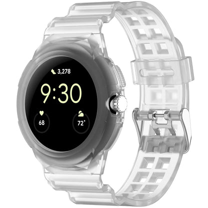 Techsuit W065 Strap for Google Pixel Watch 3 41mm / Watch 2 / Watch, Transparent