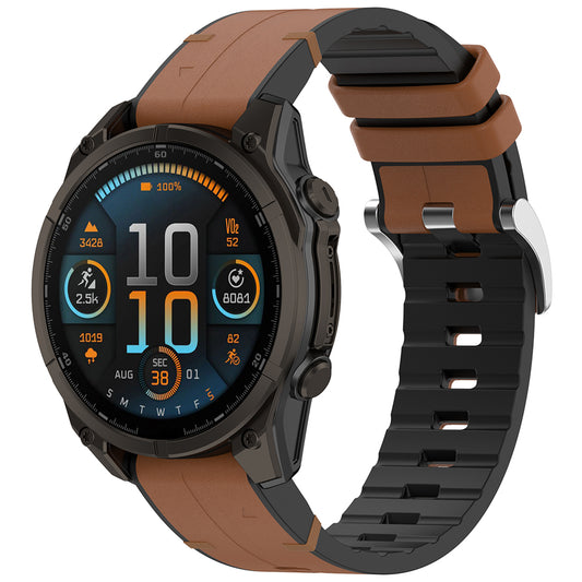Techsuit W071 Strap for Garmin Instinct / Approach / Fenix Watch Series, 20mm, Brown