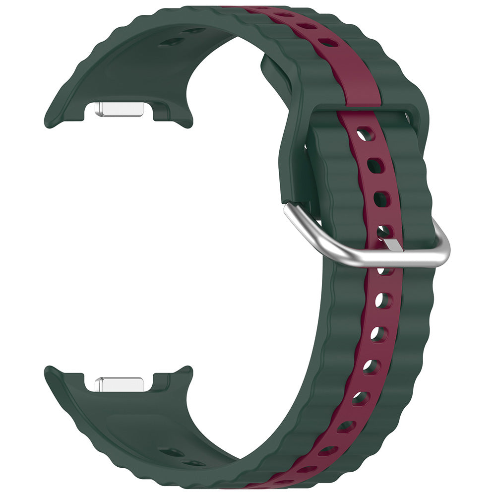 Techsuit W078 Strap for Samsung Galaxy Watch 8 Classic / Watch8 44mm / Watch 8 40mm, Dark Green