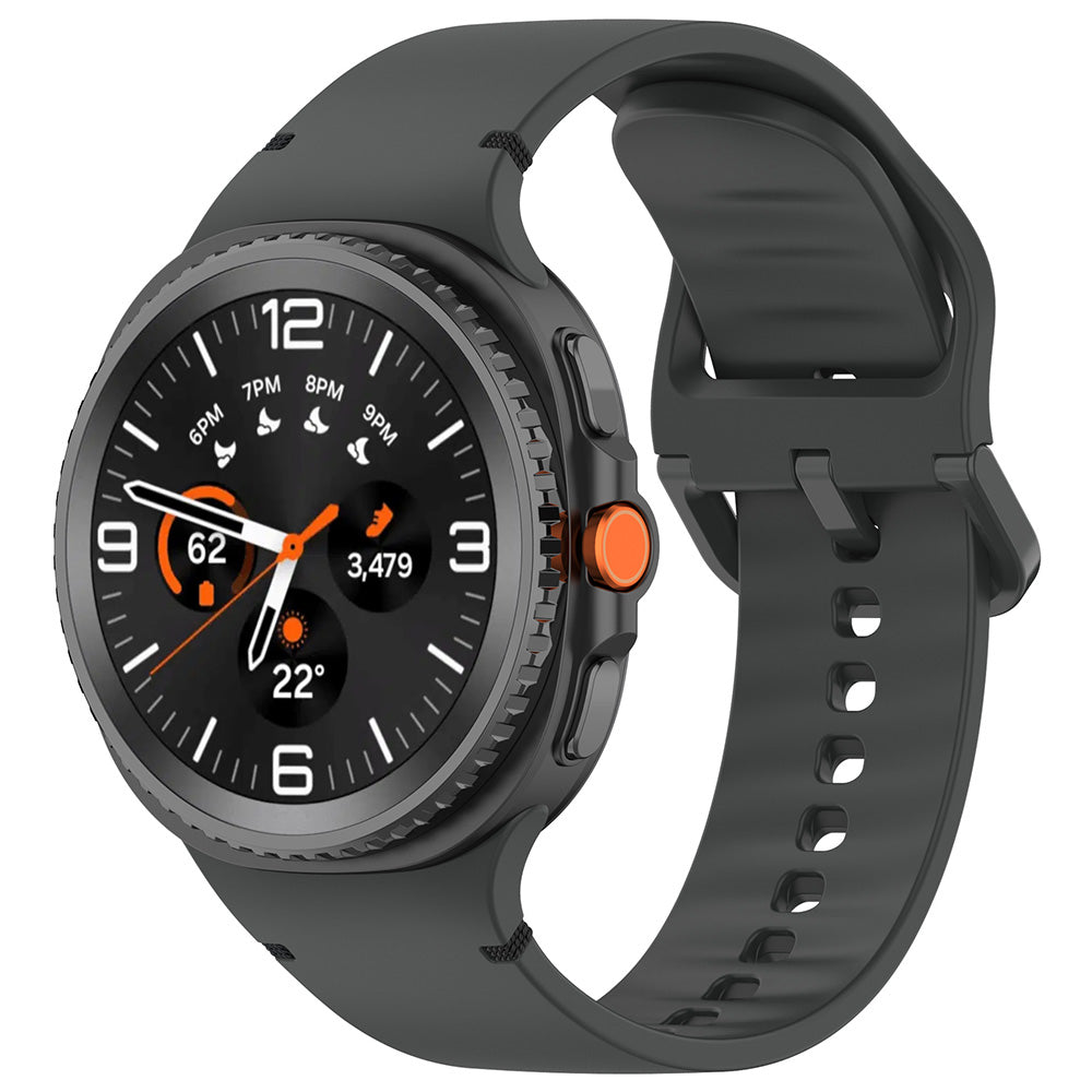 Techsuit W079 Strap for Samsung Galaxy Watch 8 Classic / Watch8 44mm / Watch 8 40mm, Graphite Black