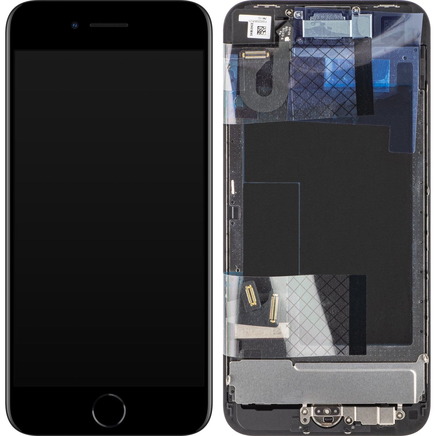 Apple iPhone SE (2022) Touchscreen Display, with Frame, Black, Service Pack 661-26353