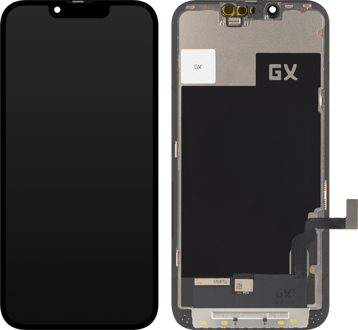 GX Touchscreen Display for Apple iPhone 13, with Frame, OLED IC Movable Version, Black