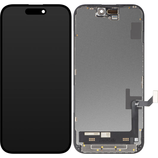 JK Touchscreen Display for Apple iPhone 15, with Frame, In-Cell LCD Version, Black