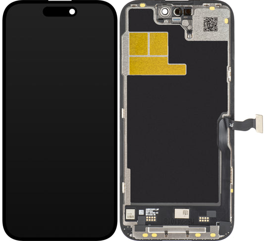 JK Touchscreen Display for Apple iPhone 14 Pro, with Frame, LCD Version In-Cell IC Movable, Black