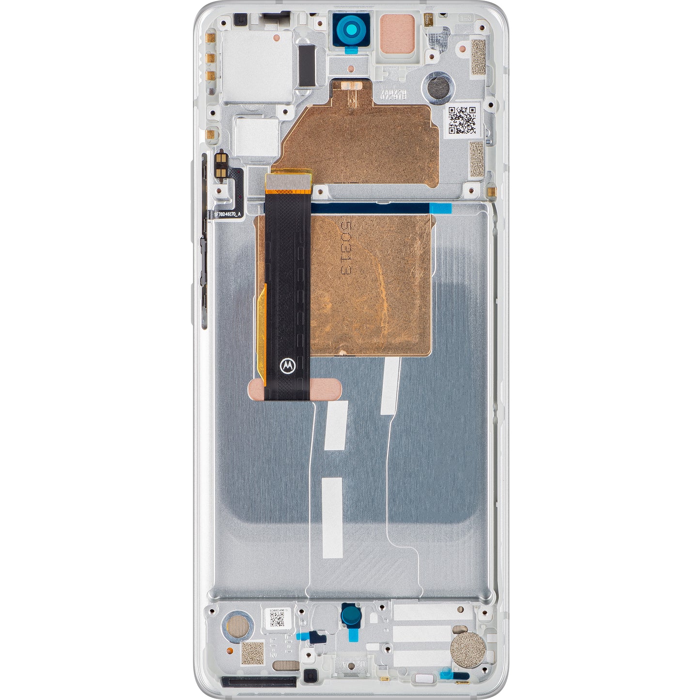 Display with Touchscreen Motorola Edge 30 Fusion, with Frame, White (Aurora White), Service Pack 5D68C21528