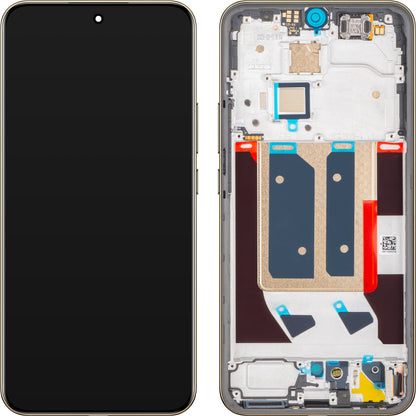 Realme 14 Pro+ Display with Touchscreen, with Frame, White (Pearl White), Service Pack 621039000082