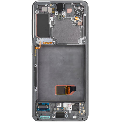 Display with Touchscreen Samsung Galaxy S21 5G G991, with Frame, Grey, Service Pack GH82-24544A