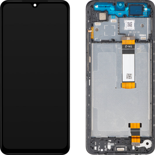 Xiaomi Poco C71 / Redmi A5 4G Display with Touchscreen, with Frame, Long Flex Version, Black, Service Pack 56000100C3Z00