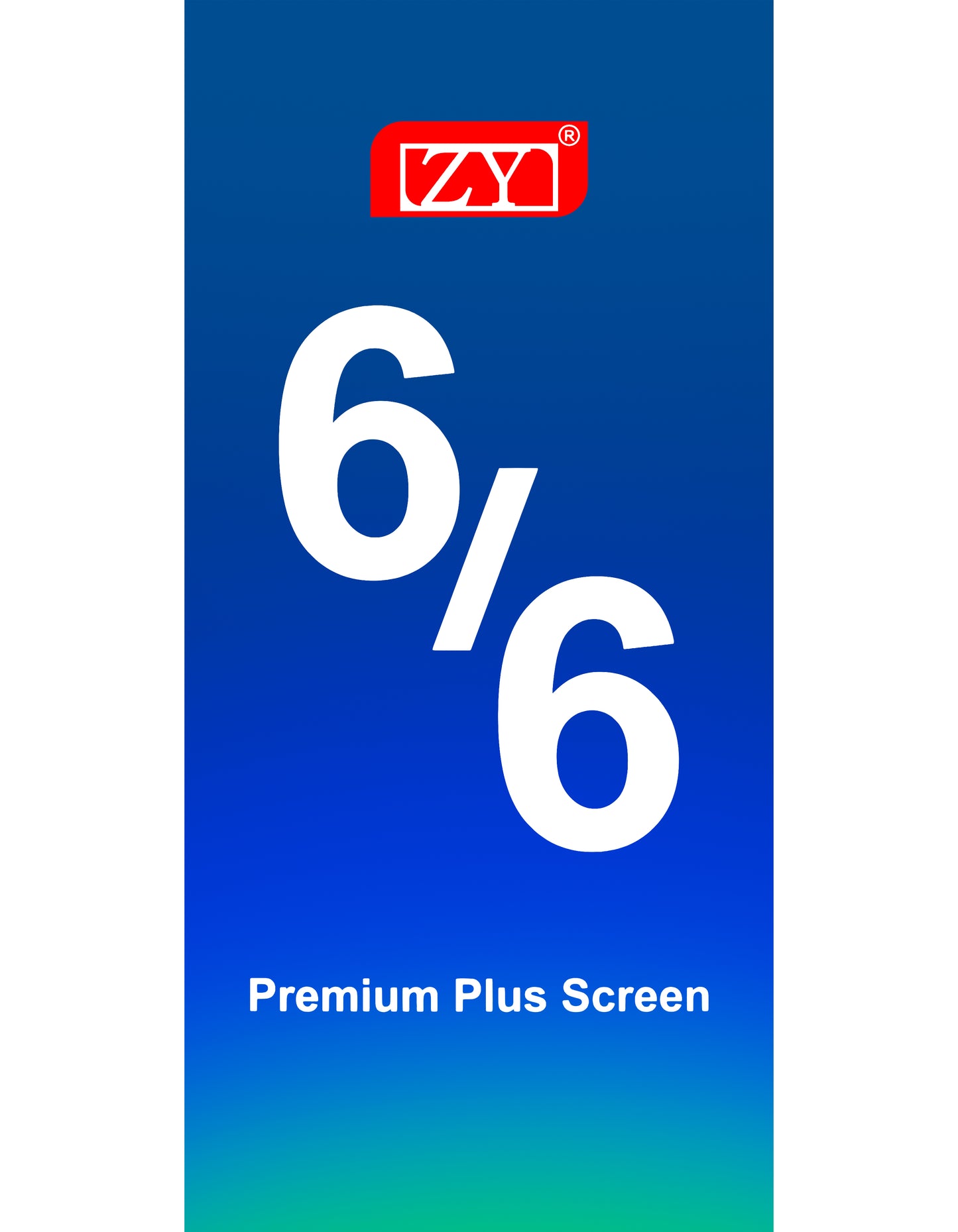 ZY Touchscreen Display for Apple iPhone 6, with Frame, Premium Plus, White