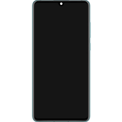 Huawei P30 Touchscreen Display, with Frame and Battery, Blue (Breathing Crystal), Service Pack 02354HMF