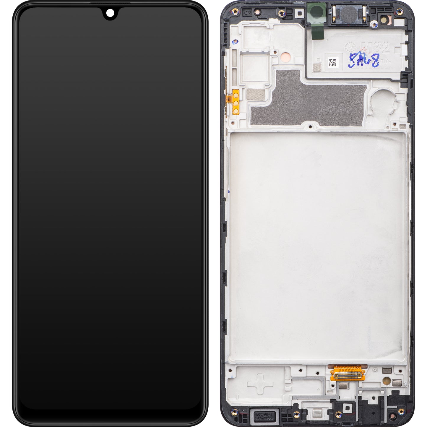 Samsung Galaxy M32 M325 Touchscreen Display, with Frame, Black, Service Pack GH82-26193A