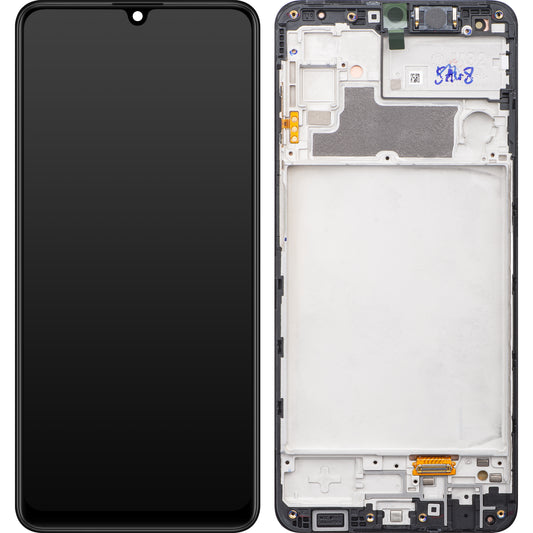 Samsung Galaxy Galaxy M32 M325 Touchscreen Display, with Frame, Black, Service Pack GH82-26193A