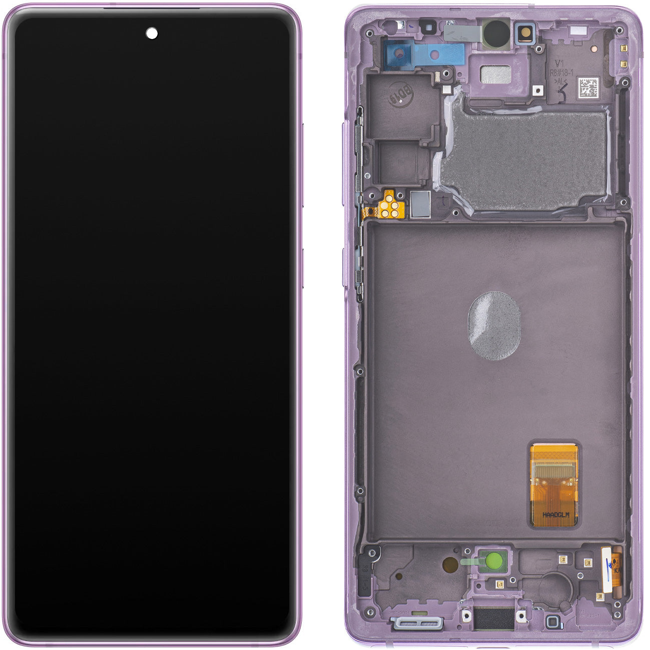 Display with Touchscreen Samsung Galaxy S20 FE G780, with Frame, Purple, Service Pack GH82-24219C