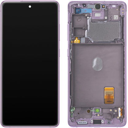 Display with Touchscreen Samsung Galaxy S20 FE 5G G781, with Frame, Purple, Service Pack GH82-24214C