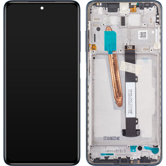 Display with Touchscreen Xiaomi Poco X3 NFC / Poco X3, with Frame, Gray, Service Pack 560003J20C00