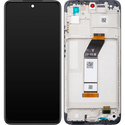 Display with Touchscreen Xiaomi Redmi 10 2021, with Frame, Gray (Tarnish), Service Pack 560002K19A00