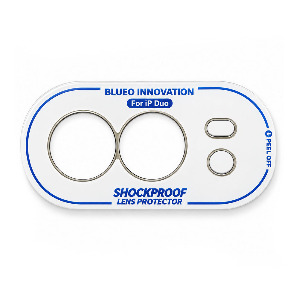 Blueo Invisible Rear Camera Protector for Apple iPhone Duo, Plastic