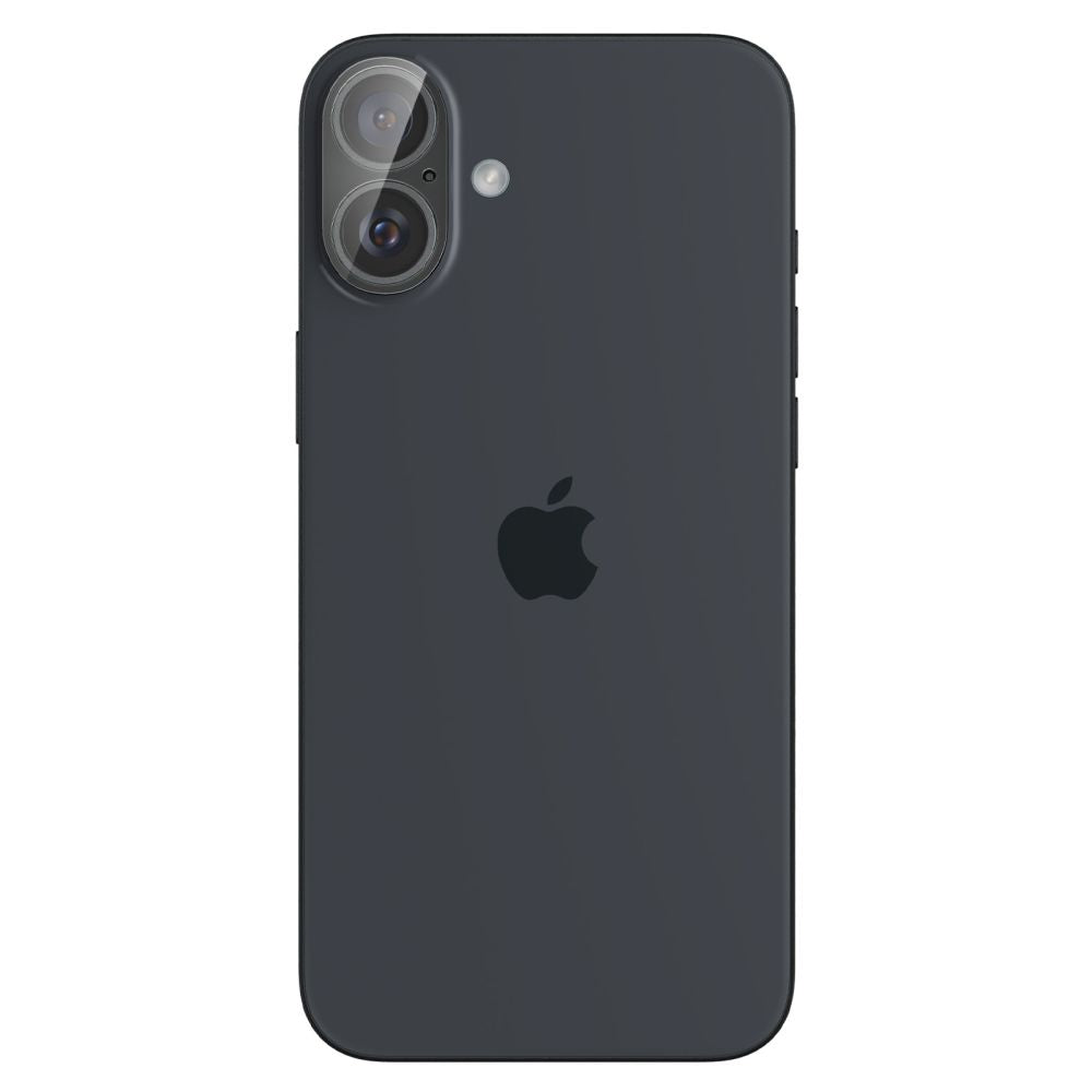 Spigen GlastR Optik Rear Camera Protective Film for Apple iPhone 16 Plus / 16, Tempered Glass, Set of 2 Pieces, Transparent AGL07923