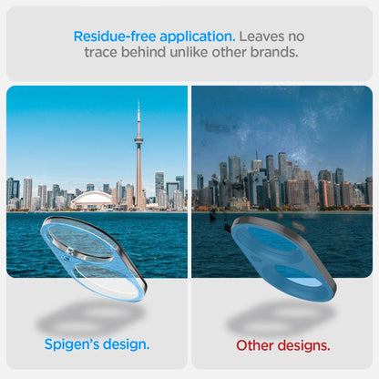 Spigen GlastR Optik Rear Camera Protective Film for Apple iPhone 16 Plus / 16, Tempered Glass, Set of 2 Pieces, Transparent AGL07923