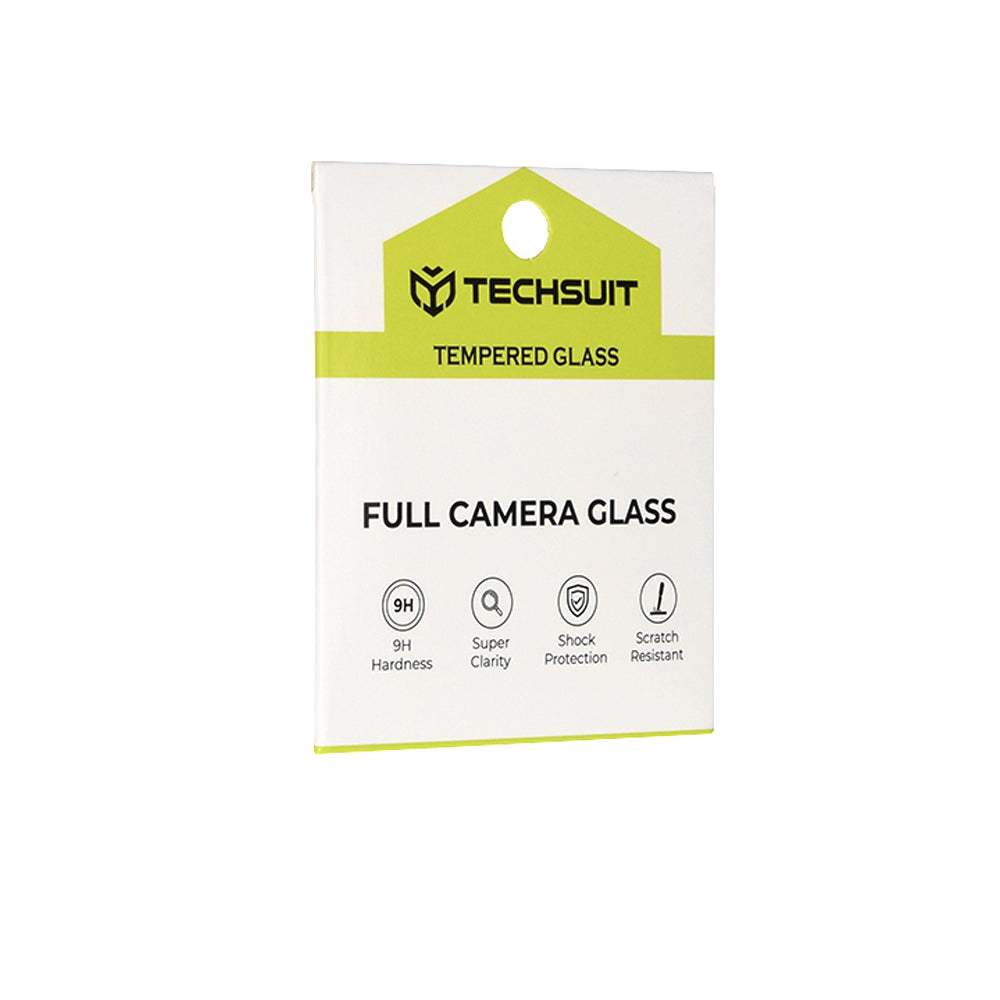 Techsuit Rear Camera Protection Film for Oppo Find X9 Pro, Tempered Glass, Black