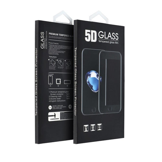 OEM Screen Protector for Xiaomi Redmi 10 5G, Tempered Glass, Full Glue, 5D, Black