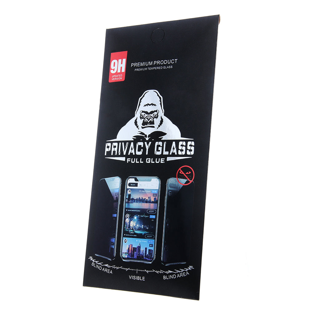 Privacy Screen Protector OEM for Samsung Galaxy A02s A025G / M02 M022 / M12 M127 / A02 A022 / A12 A125, Tempered Glass, Full Glue