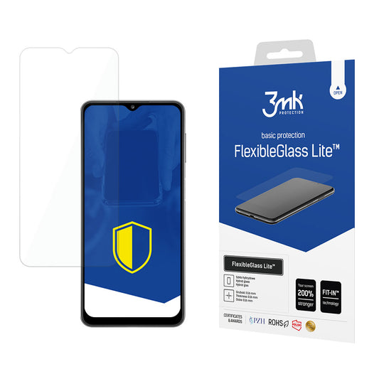 3MK FlexibleGlass Lite Screen Protector for Samsung Galaxy A22 5G A226, Flexible Glass, Full Glue