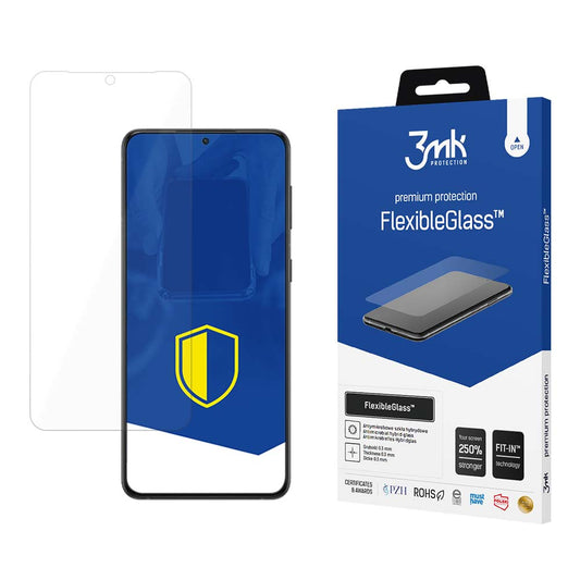 Screen Protector 3MK FlexibleGlass for Samsung Galaxy S24 S921, Flexible Glass, Full Glue 