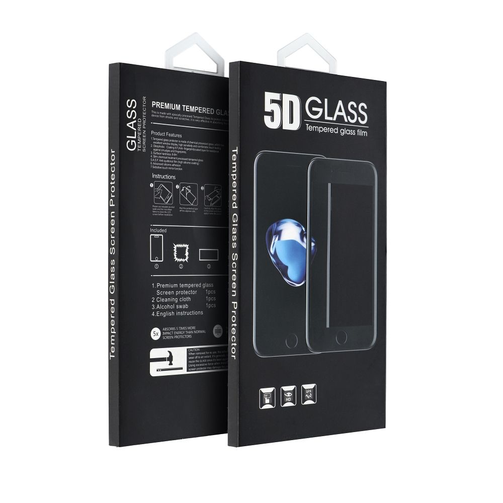 OEM Screen Protector Film for Samsung Galaxy A17 4G / A17 5G / A16 5G A166 / A16 4G A165, Tempered Glass, Full Glue, 5D, Black