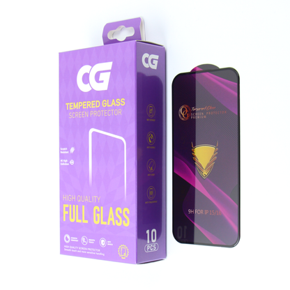 OG Premium Screen Protector for Samsung Galaxy A57 5G, Tempered Glass, Full Glue, Set of 10 pieces, Black