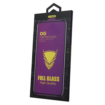 OEM OG Premium Screen Protector for Samsung Galaxy S21 5G G991, Tempered Glass, Full Glue, Black