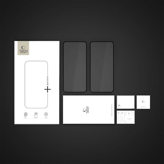 Tech-Protect FIT+ Screen Protector for Xiaomi Poco X7 Pro, Tempered Glass, Full Glue, Set of 2 pieces, 2.5D