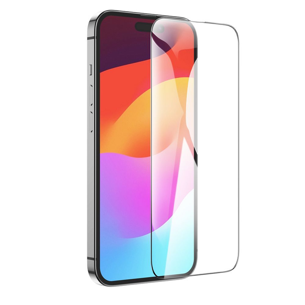 HOCO G14 Screen Protector for Apple iPhone 15 Pro, Tempered Glass, Full Glue, Set of 10 pieces, 5D, Black