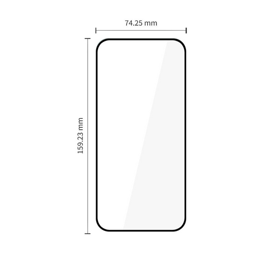 Tech-Protect FIT+ Screen Protector for Motorola Moto G77 / G67, Tempered Glass, Full Glue, Set of 2 pieces, 2.5D, Black