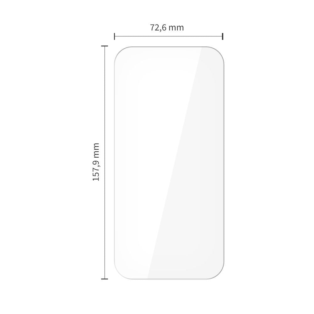 Tech-Protect Screen Protector for Apple iPhone 17 Pro Max / 16 Pro Max, Tempered Glass, Full Glue, Set of 10 Pieces