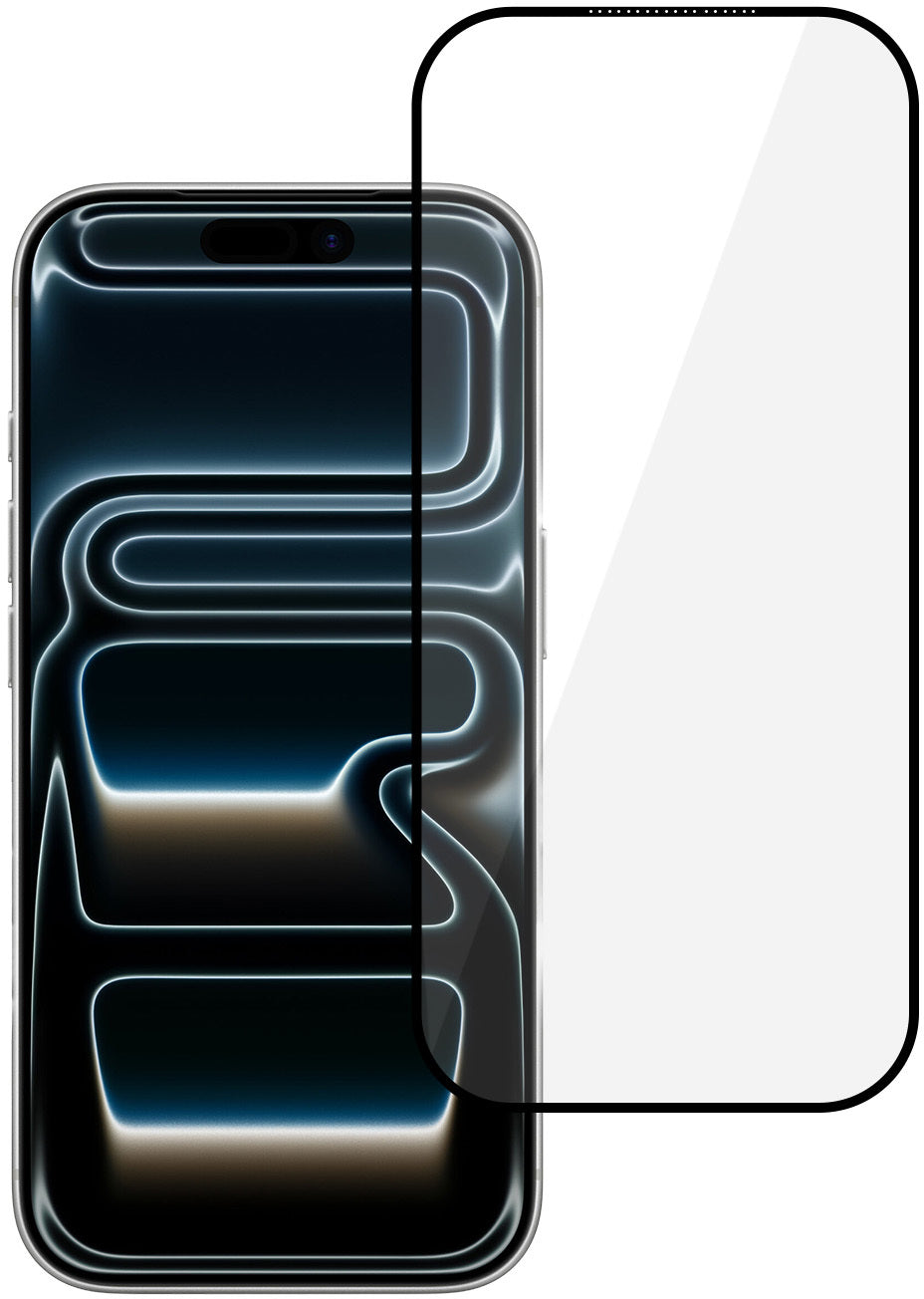 Tel Protect 10X HD DLC Diamond Coating Screen Protector for Apple iPhone 18 Pro / 17 Pro, Tempered Glass, Full Glue, Black