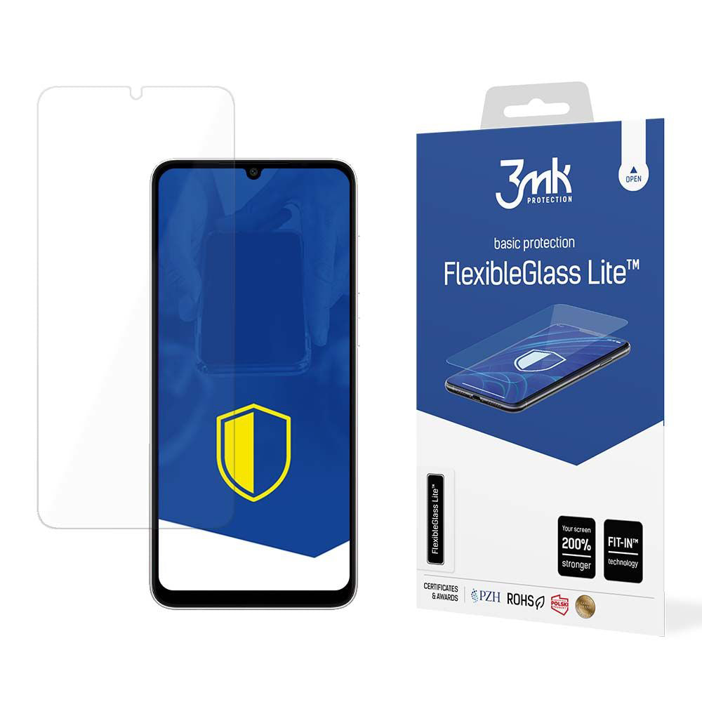 3MK FlexibleGlass Lite Screen Protector for Samsung Galaxy A05s A057, Flexible Glass, Full Glue