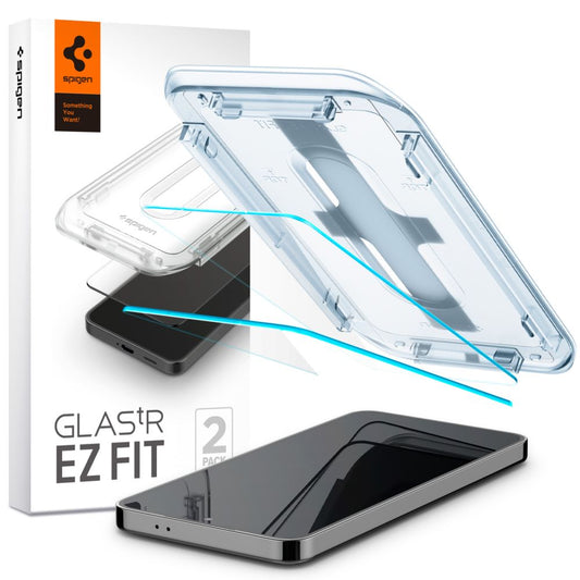 Spigen EZ FIT Screen Protector for Samsung Galaxy S24 S921, Tempered Glass, Full Glue, Set of 2 pieces