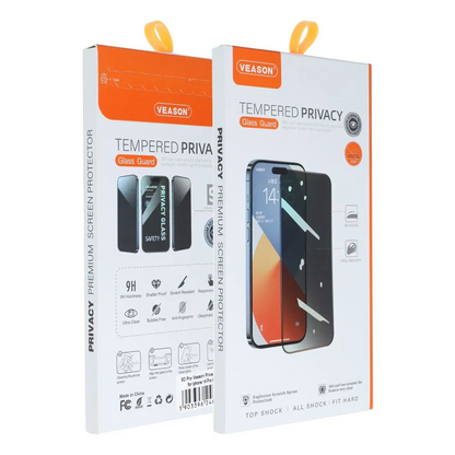 Veason Privacy Screen Protector for Apple iPhone 14 Pro, Tempered Glass, Full Glue, 6D