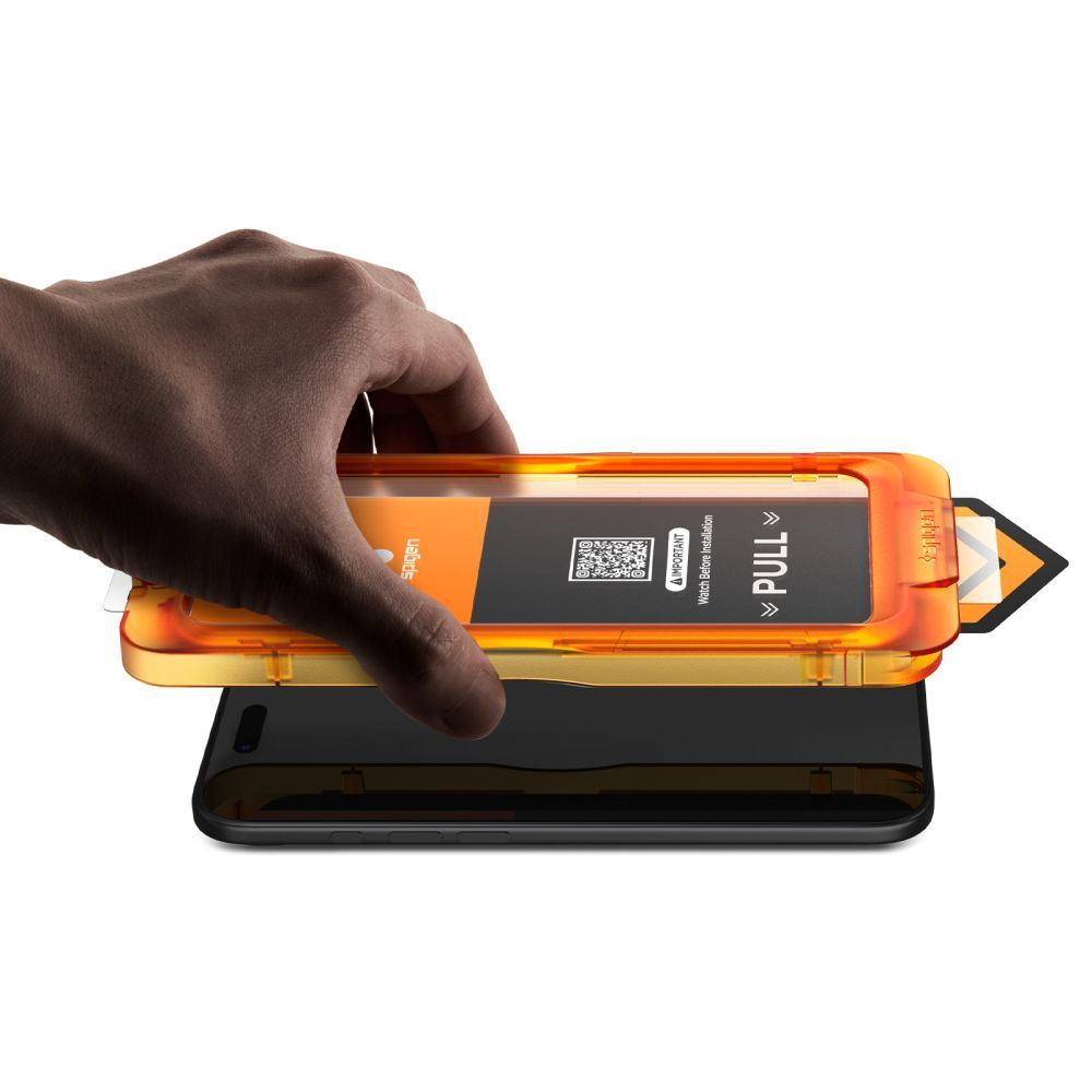 Spigen GlastR Align Master Slim Screen Protector for Apple iPhone 17, Tempered Glass, Full Glue, Set of 3 Pieces