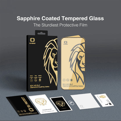 Tel Protect 10X HD DLC Diamond Coating Screen Protector for Samsung Galaxy S26 Ultra S948, Tempered Glass, Full Glue, Black