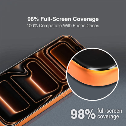 Tel Protect 10X HD DLC Diamond Coating Screen Protector for Samsung Galaxy S26 Ultra S948, Tempered Glass, Full Glue, Black