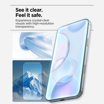 Spigen GlastR Align Master Slim Screen Protector for Apple iPhone 17, Tempered Glass, Full Glue, Set of 3 Pieces