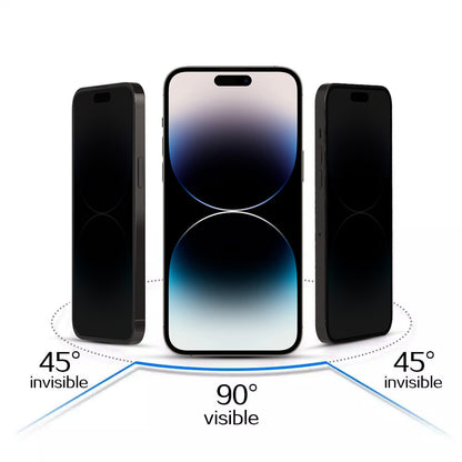 Tel Protect 10X Plus Titanium Privacy Screen Protector for Apple iPhone 17 Pro Max, Tempered Glass, Full Glue
