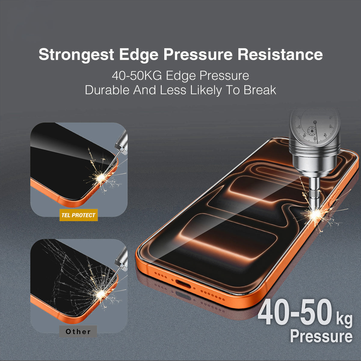 Tel Protect 10X HD DLC Diamond Coating Screen Protector for Samsung Galaxy S26 Ultra S948, Tempered Glass, Full Glue, Black