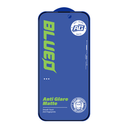 Blueo Anti-Glare Screen Protector Film for Apple iPhone 11 Pro Max / XS Max, Tempered Glass, Full Glue, Black