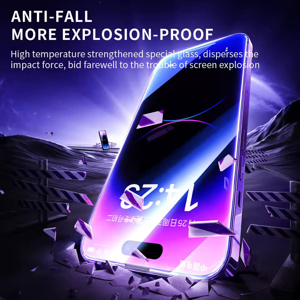 Blueo Anti-Static HD Screen Protector Film for Apple iPhone 11 Pro Max / XS Max, Tempered Glass, Full Glue, Black