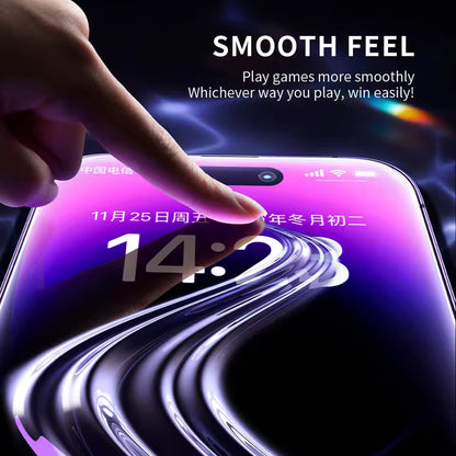 Blueo Anti-Static HD Screen Protector Film for Apple iPhone 11 Pro Max / XS Max, Tempered Glass, Full Glue, Black
