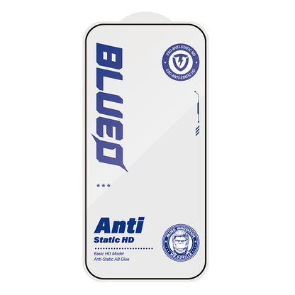 Blueo Anti-Static HD Screen Protector Film for Apple iPhone 11 Pro / XS / X, Tempered Glass, Full Glue, Black