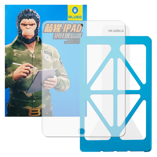 Blueo HD Applicator Pro Screen Protector Film for Apple iPad 10.2 (2021) / 10.2 (2020) / 10.2 (2019), Tempered Glass, Full Glue